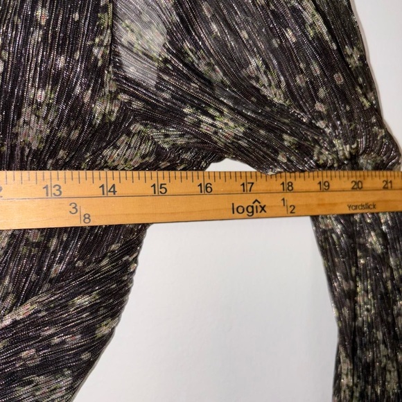 Nwt Astr Black Sheer Floral Maxi Dress - Picture 6 of 10